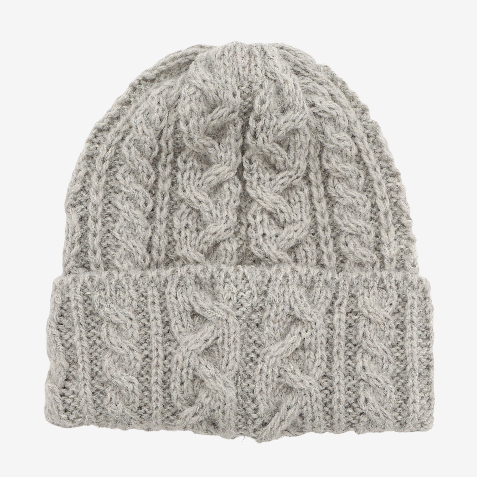 Knitted Hat Light Grey Mix Knitted Hat Light Grey Mix