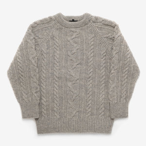 Cable Sweater - Grey