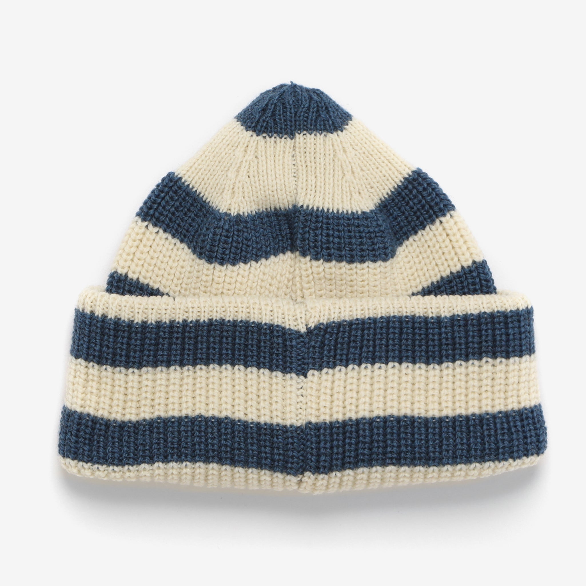 Merino Service Watchcap - Ecru/Blue