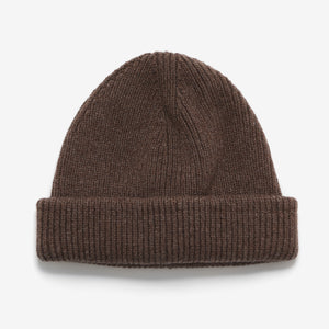 Lambswool Beanie - Chocolate