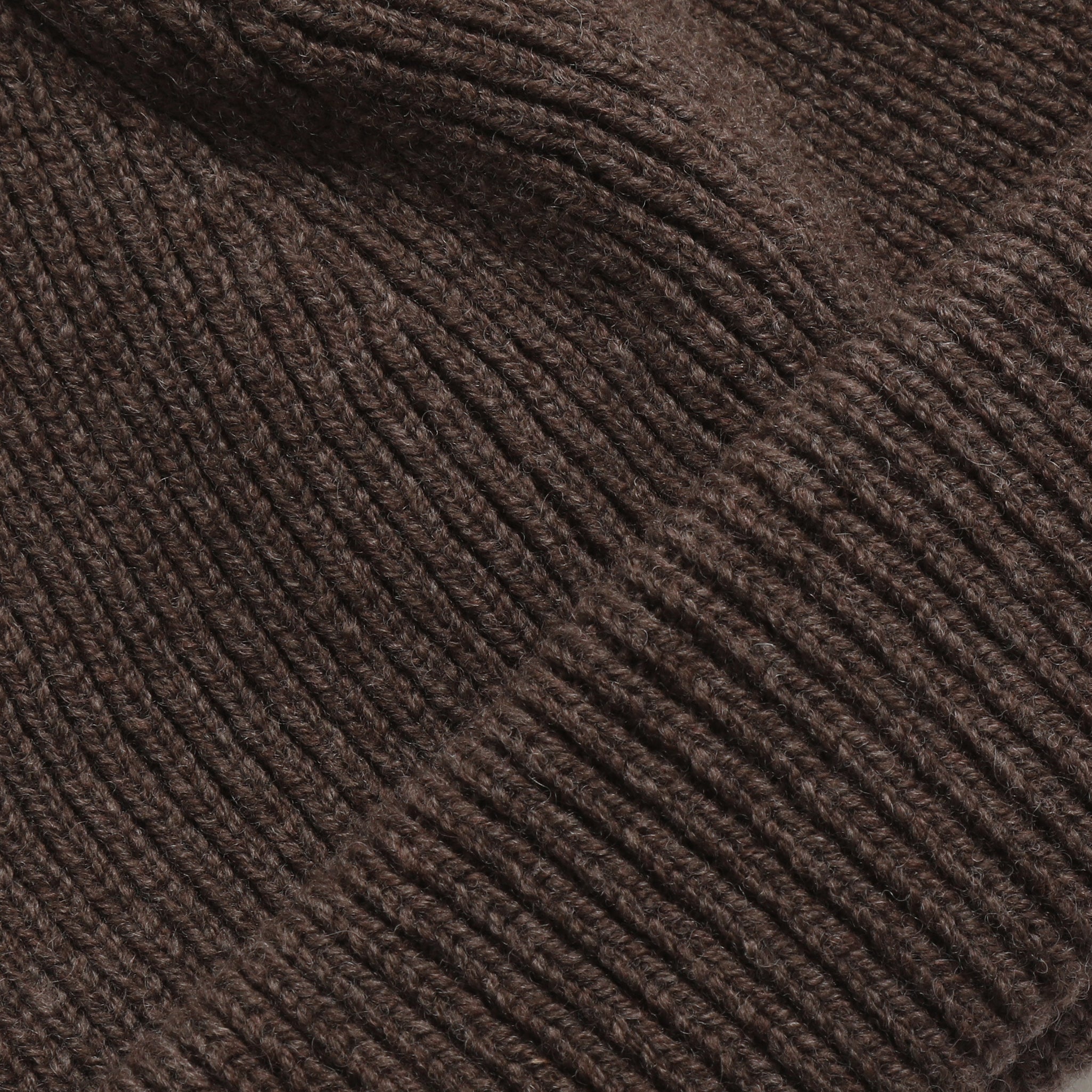 Lambswool Beanie - Chocolate