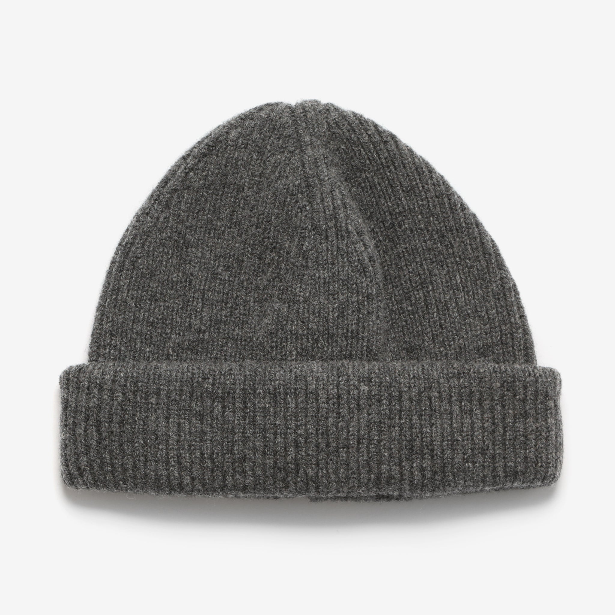 Lambswool Beanie - Charcoal