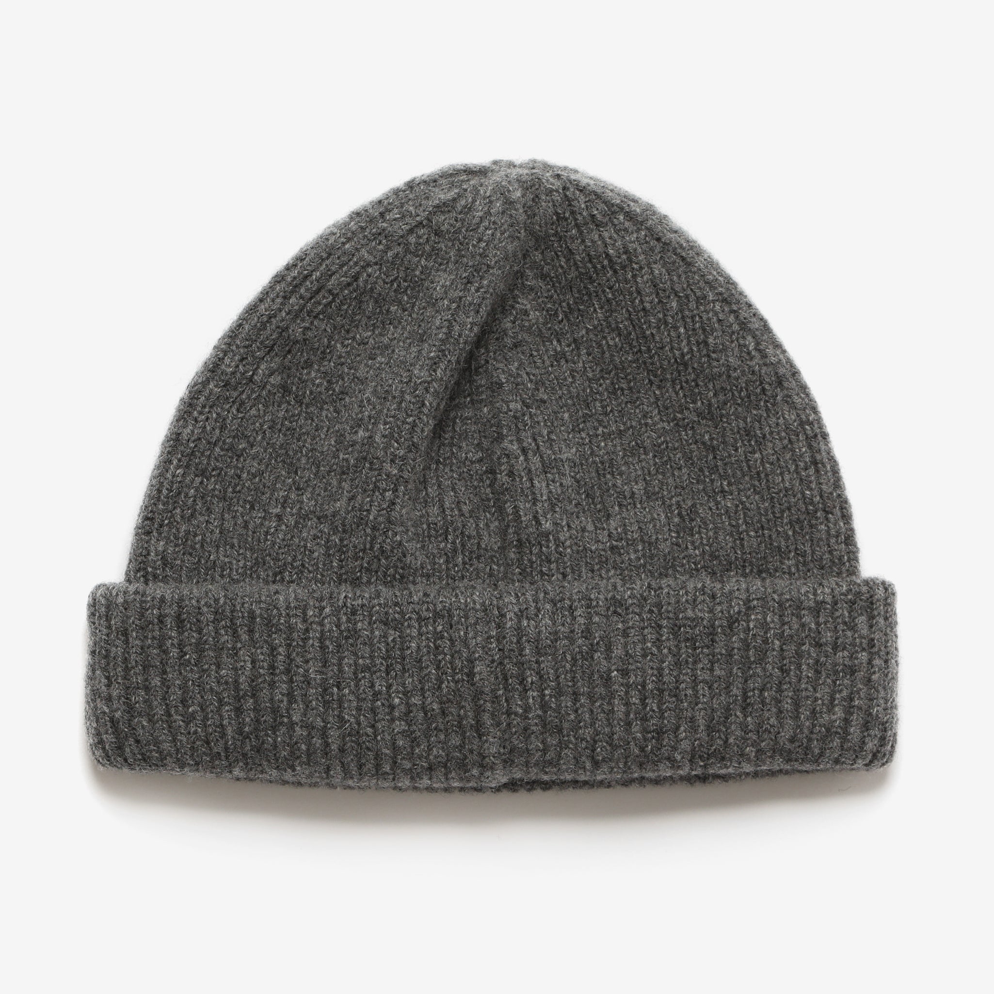 Lambswool Beanie - Charcoal