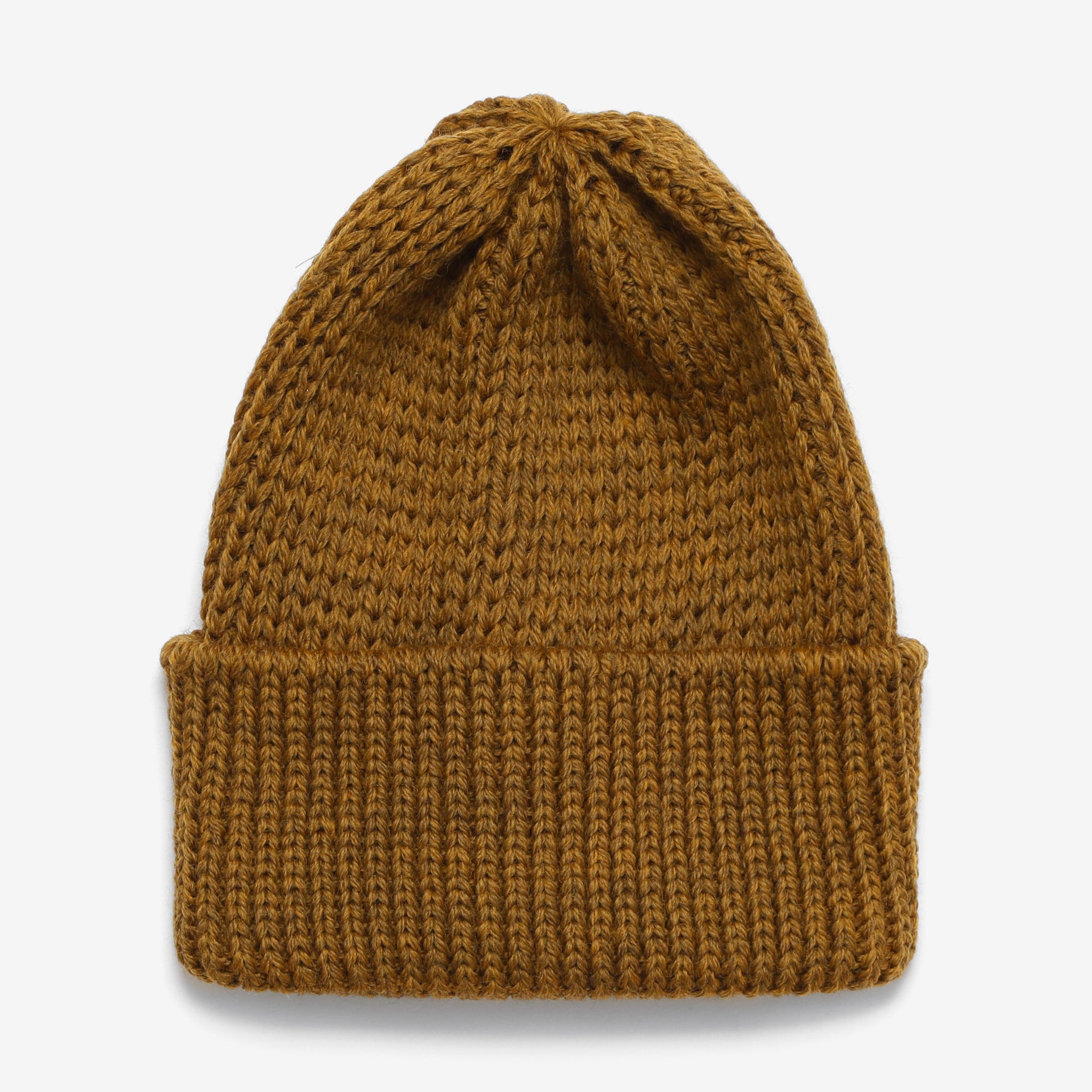 Merino Warm-Up Beanie - Mustard