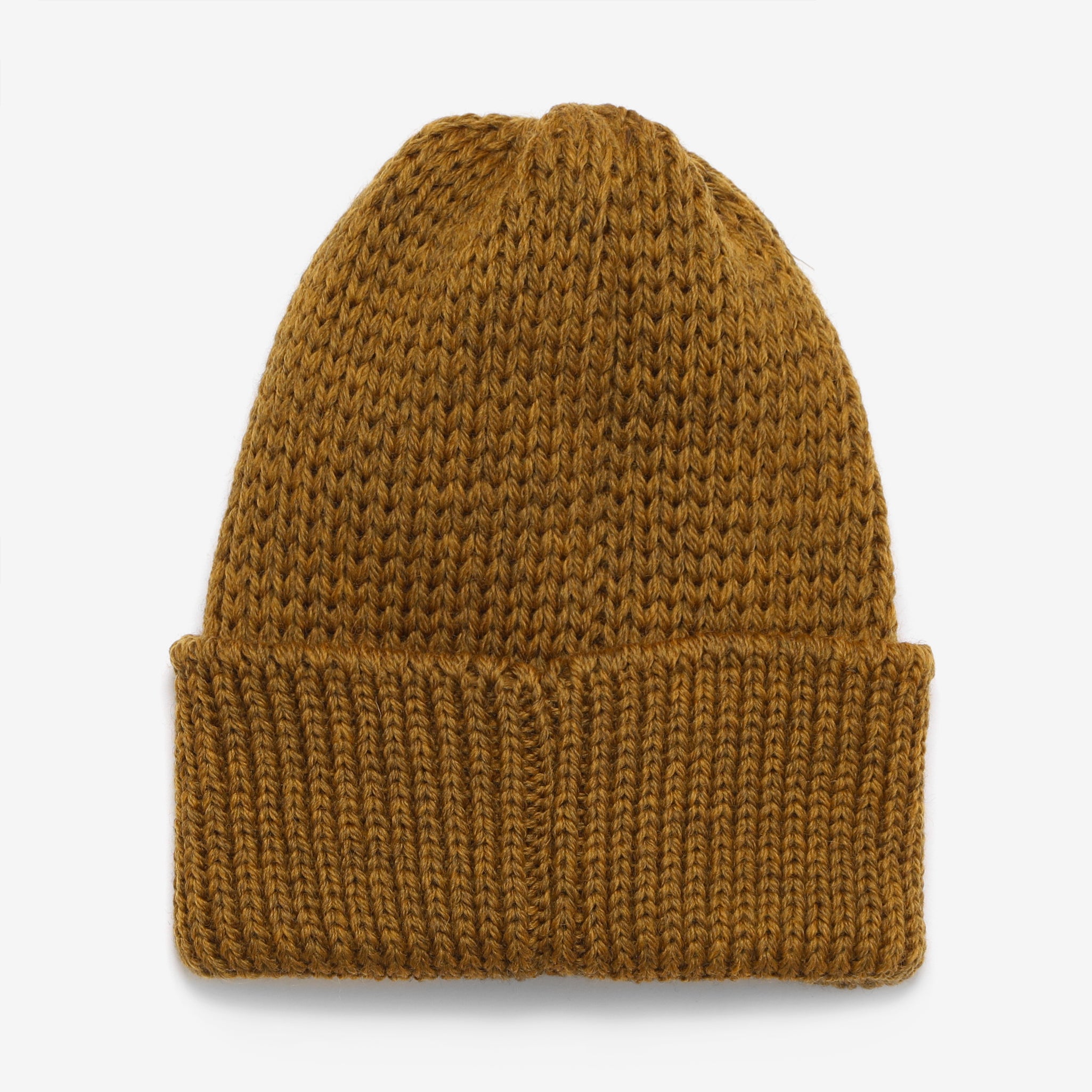 Merino Warm-Up Beanie - Mustard