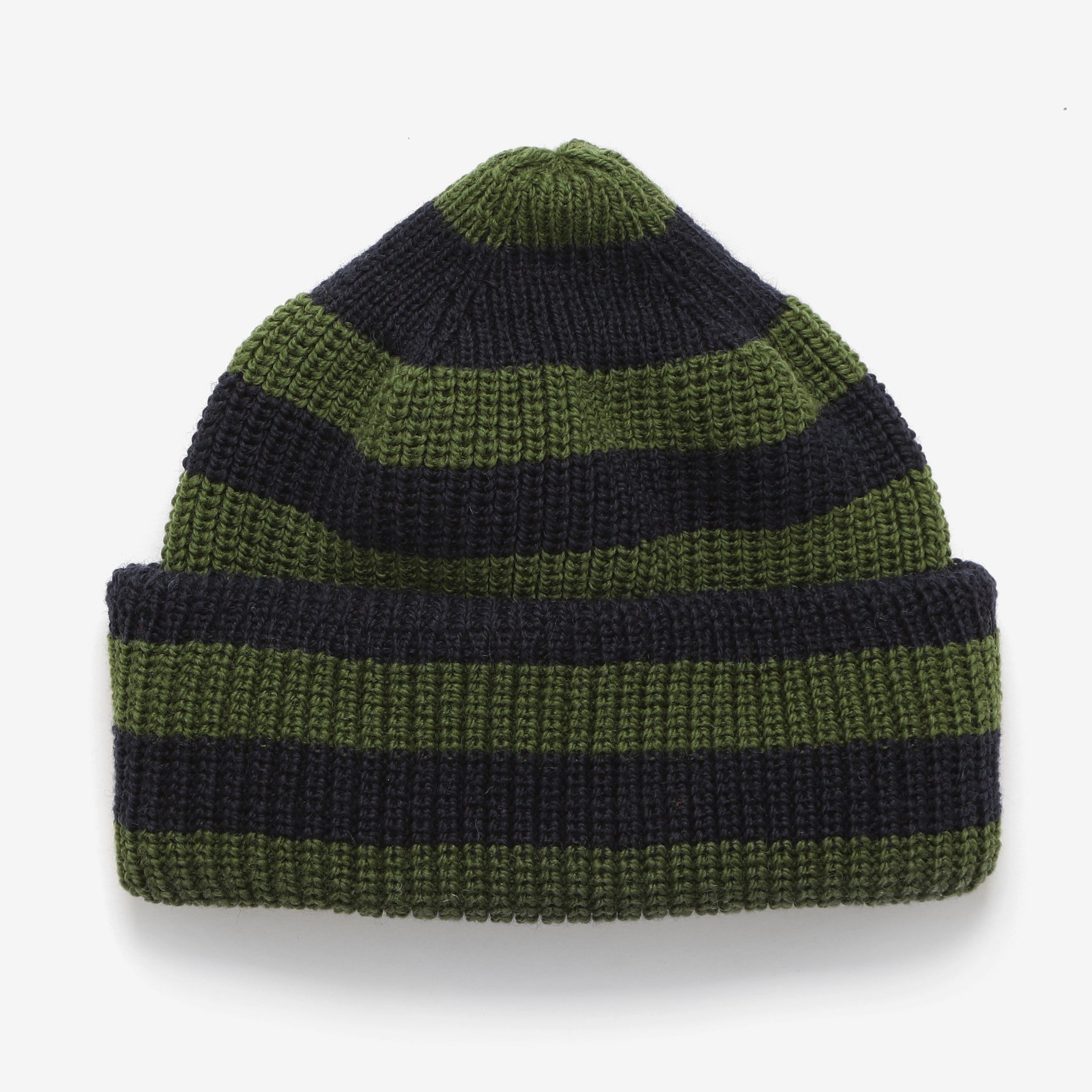 Merino Service Watchcap - Navy/Green