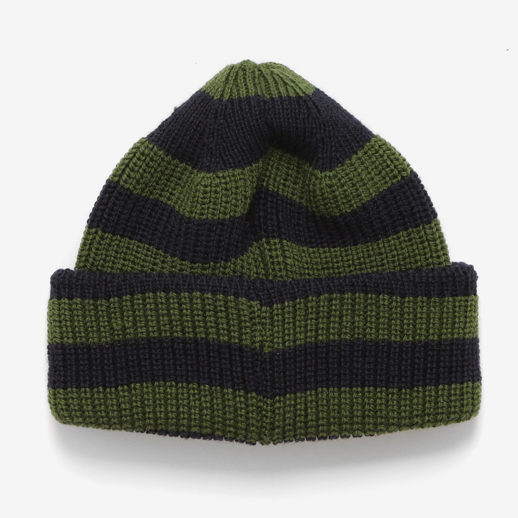 Merino Service Watchcap - Navy/Green