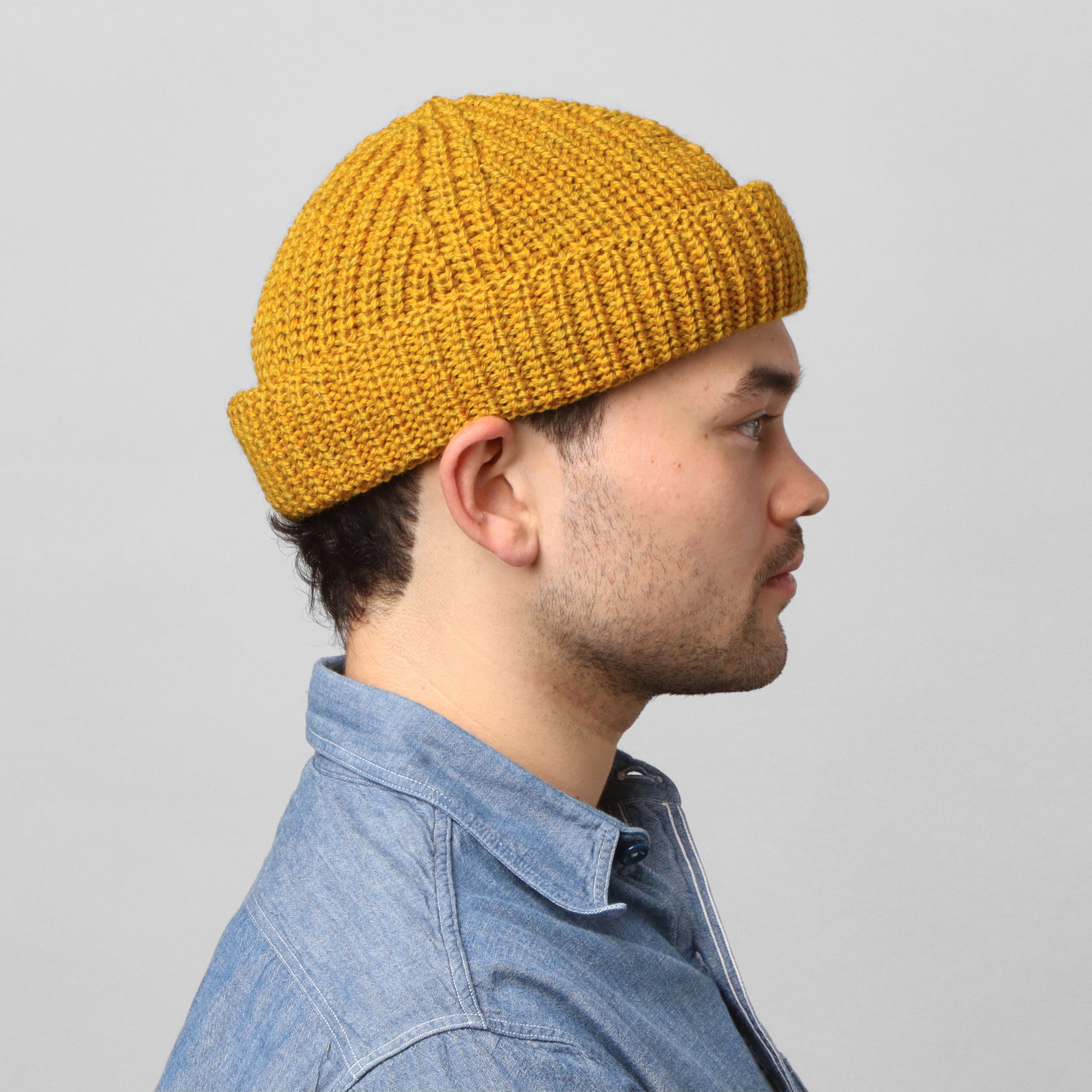 Wool Skull Cap - Mustard