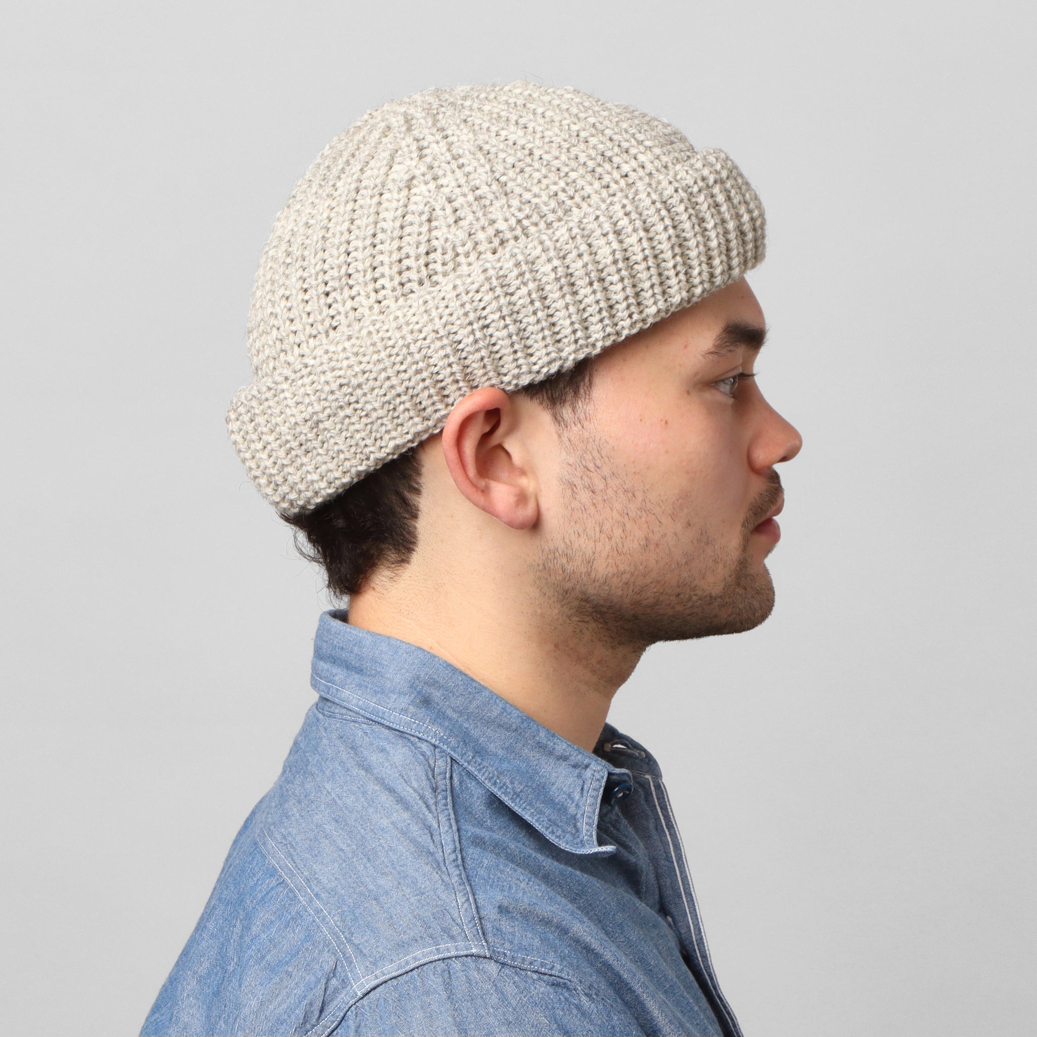 Wool Skull Cap - Grey