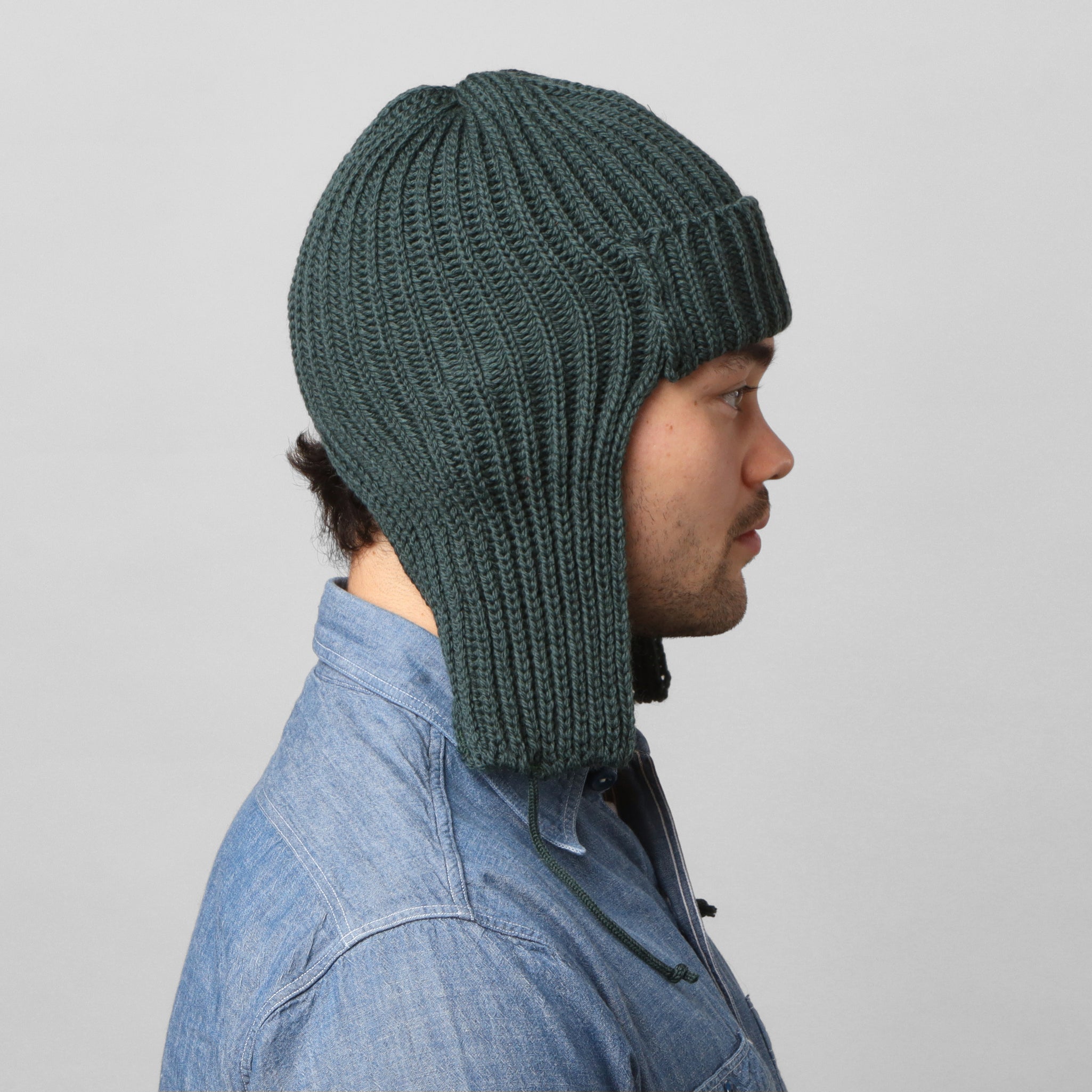 Merino Flight Cap - Pine