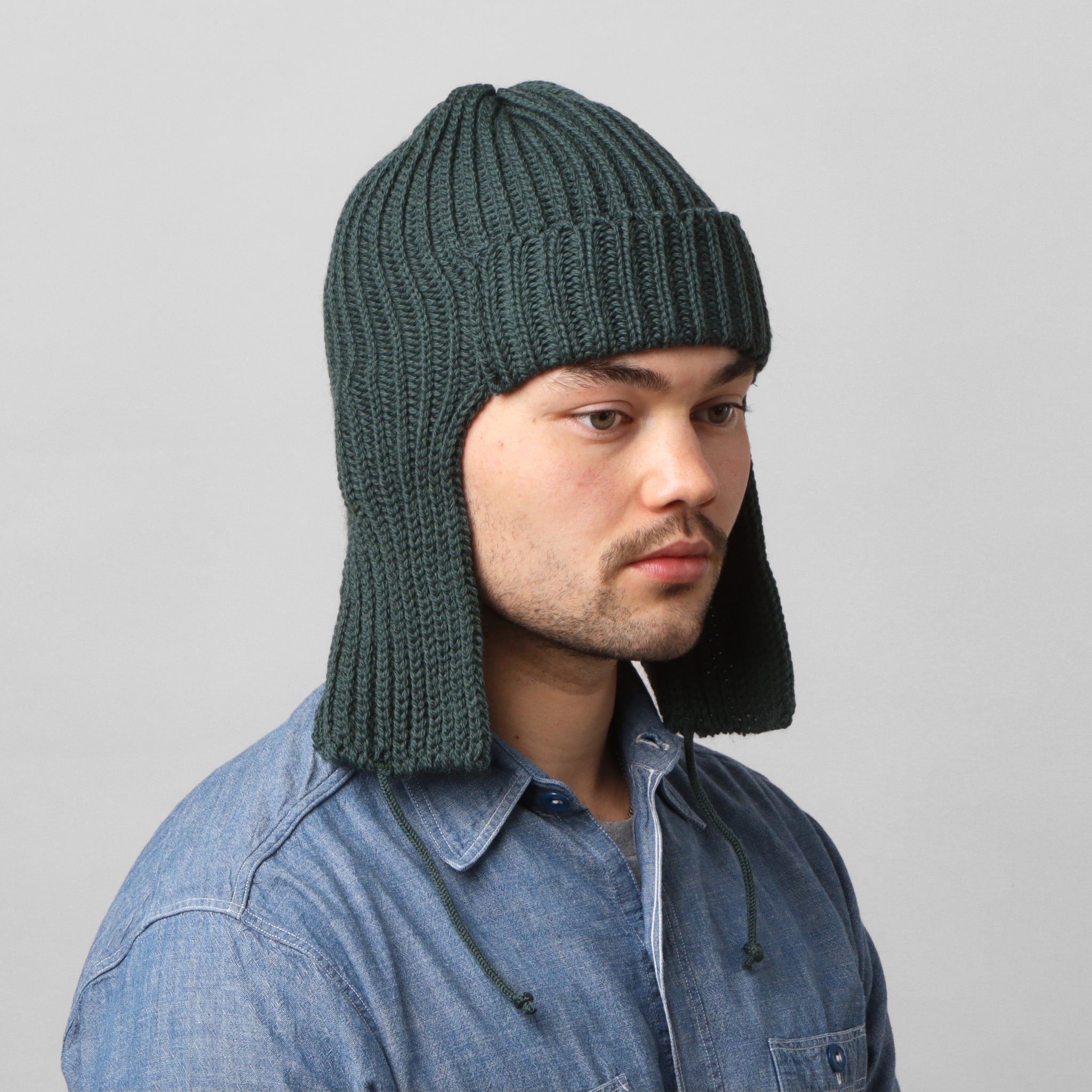 Merino Flight Cap - Pine