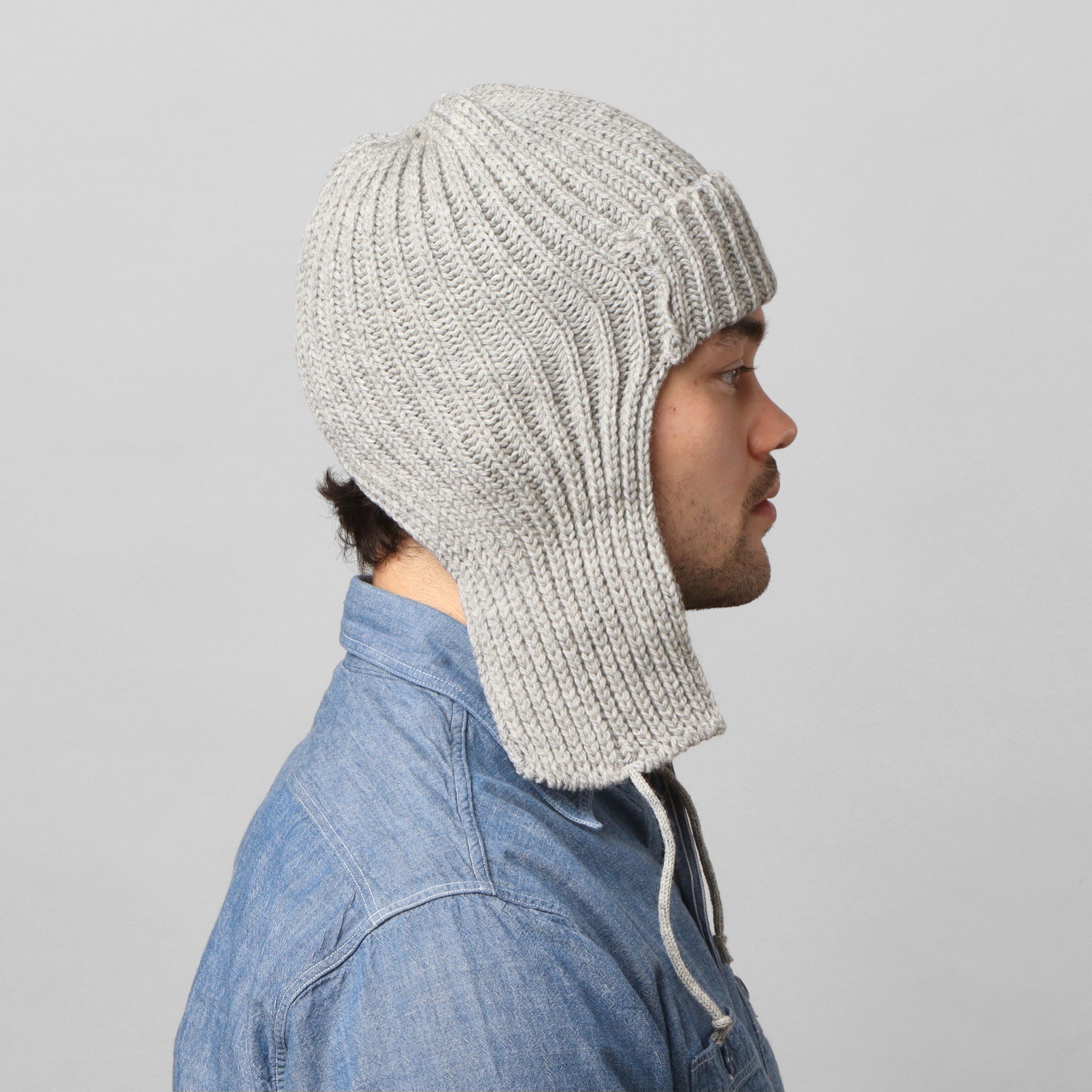 Merino Flight Cap - Grey