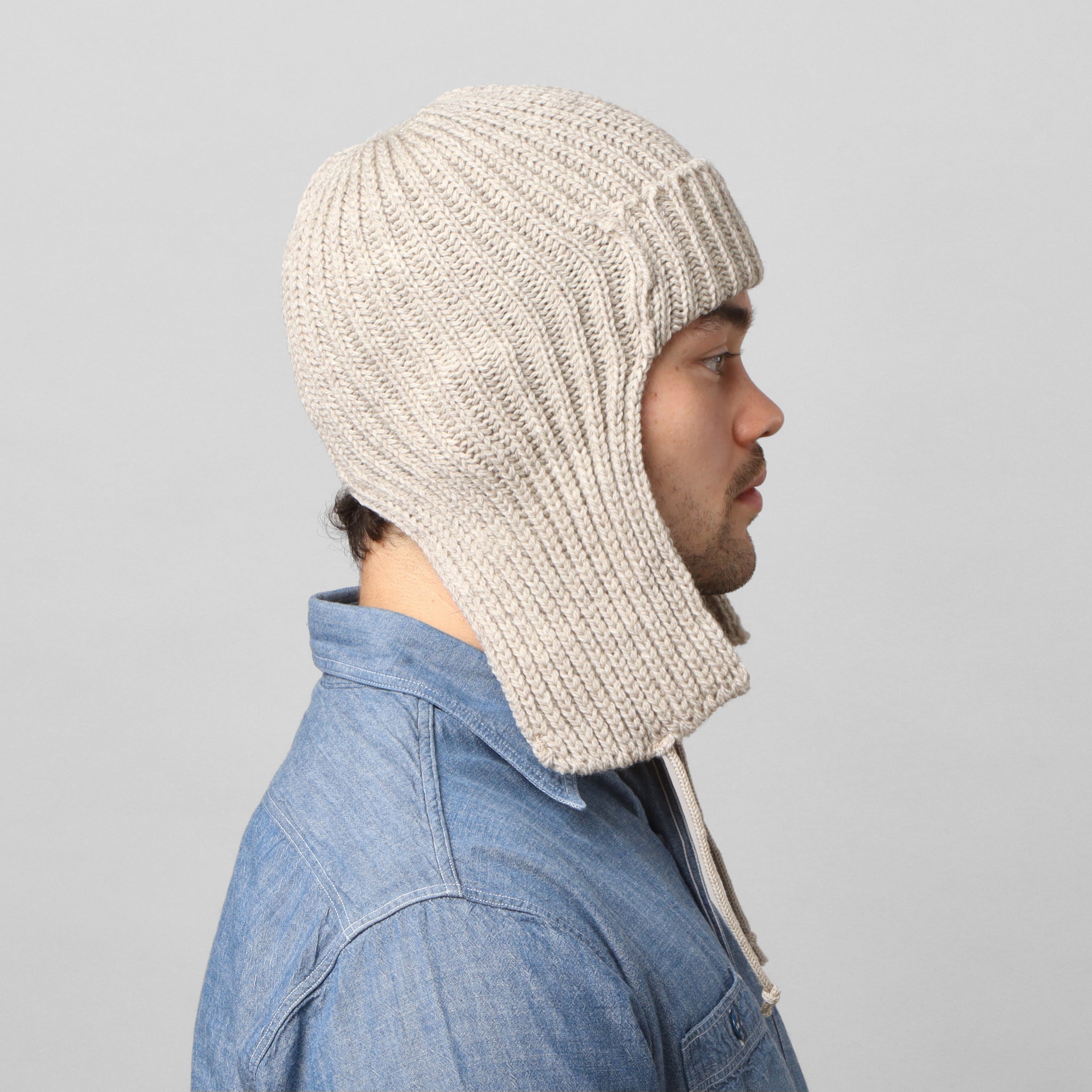 Merino Flight Cap - Natural