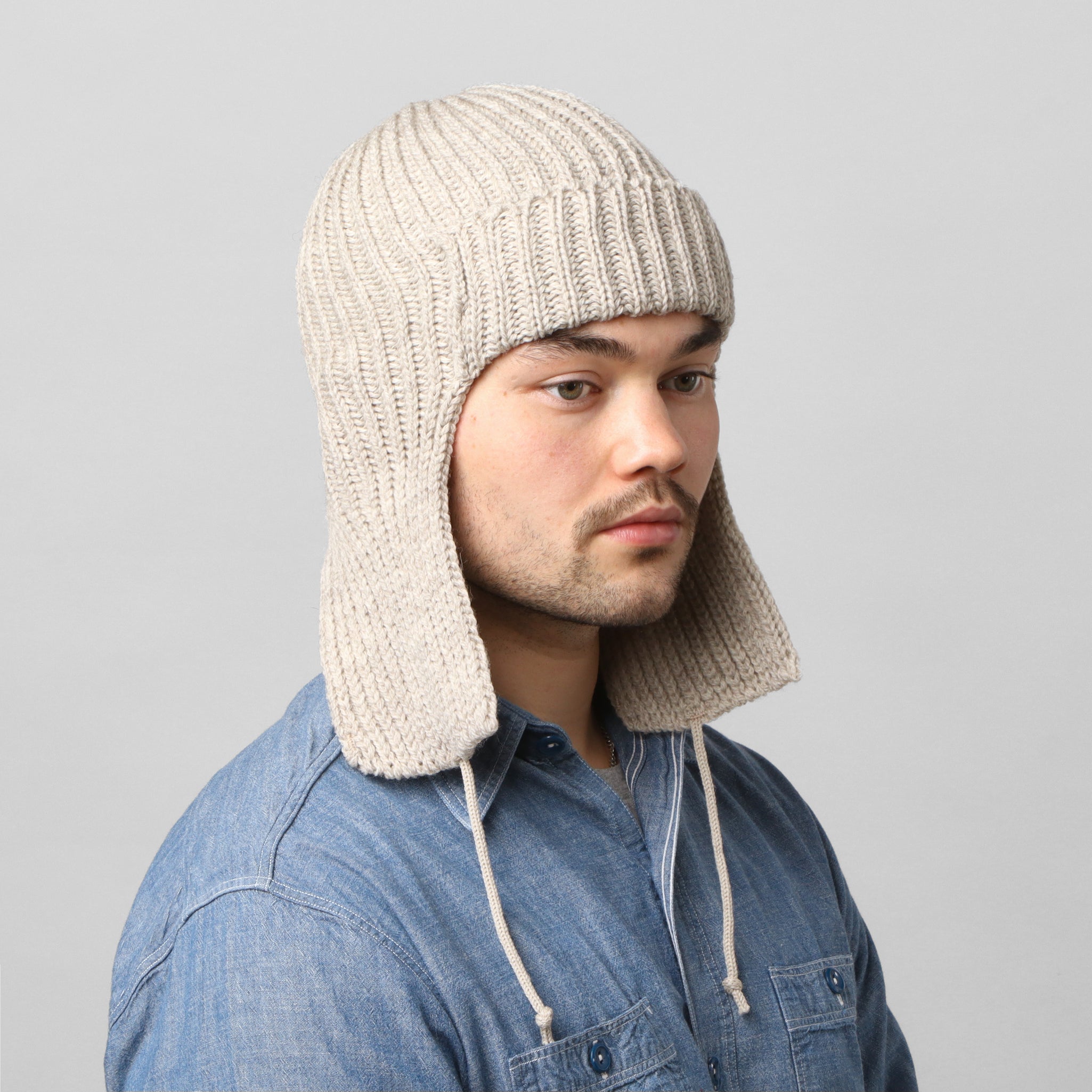 Merino Flight Cap - Natural