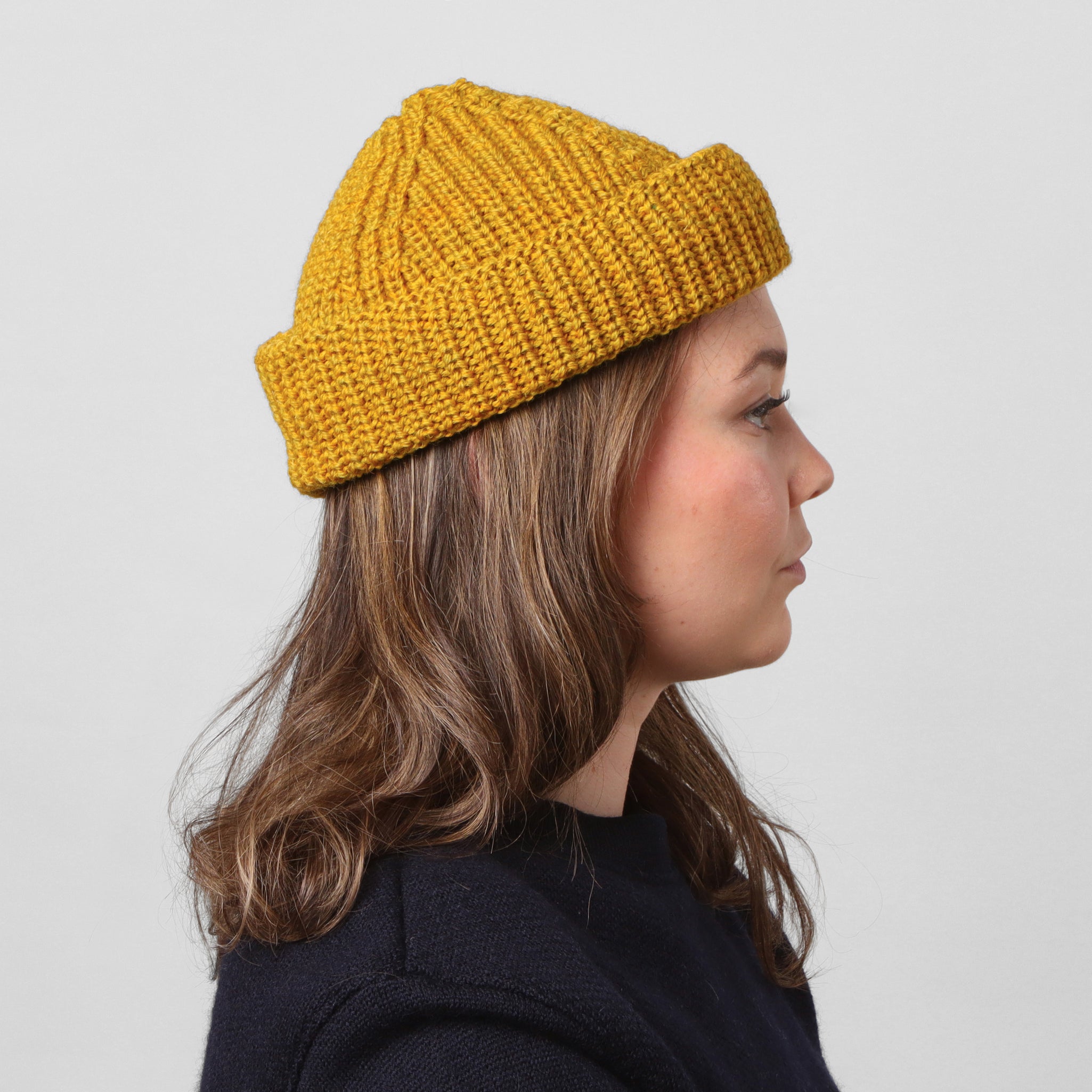 Wool Skull Cap - Mustard