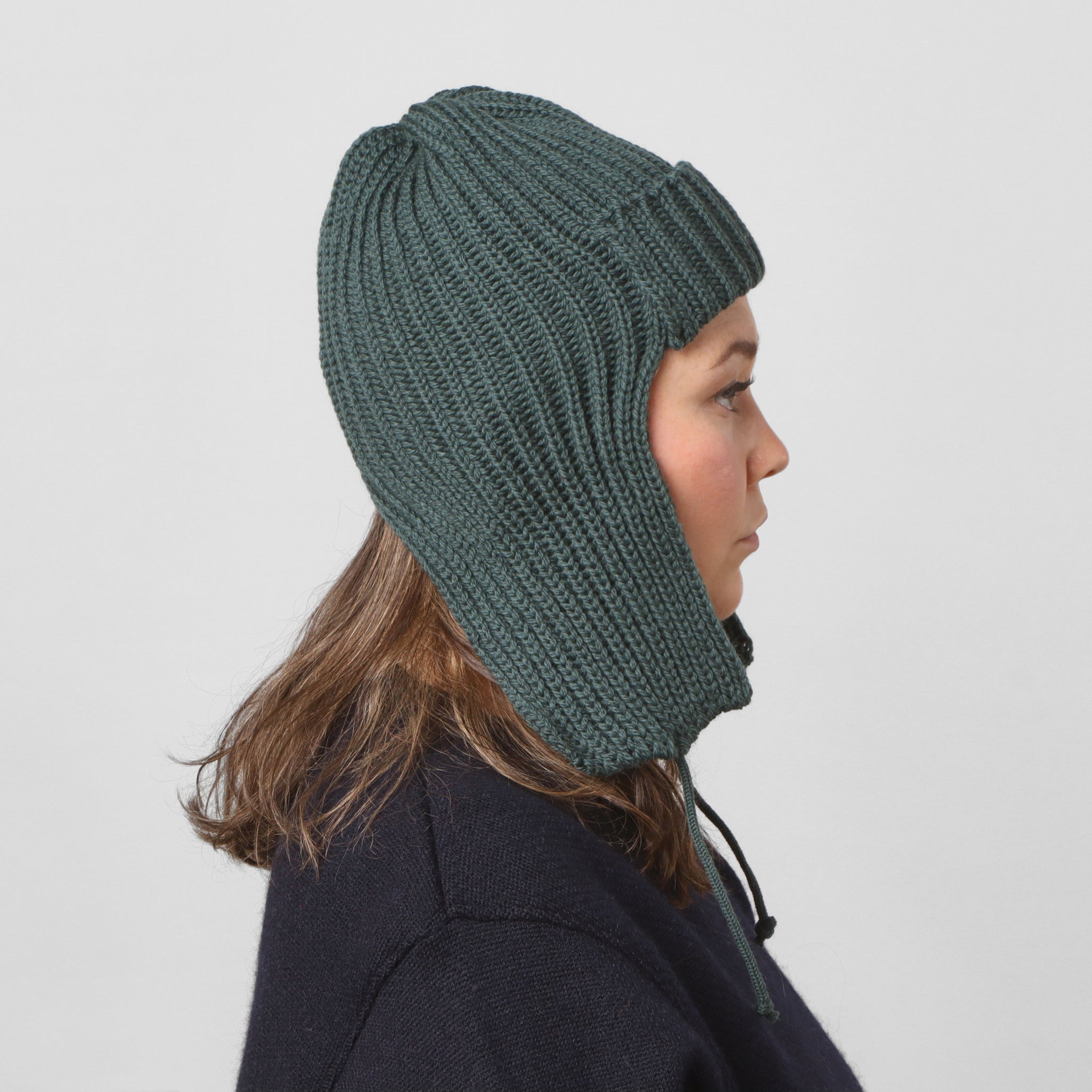 Merino Flight Cap - Pine