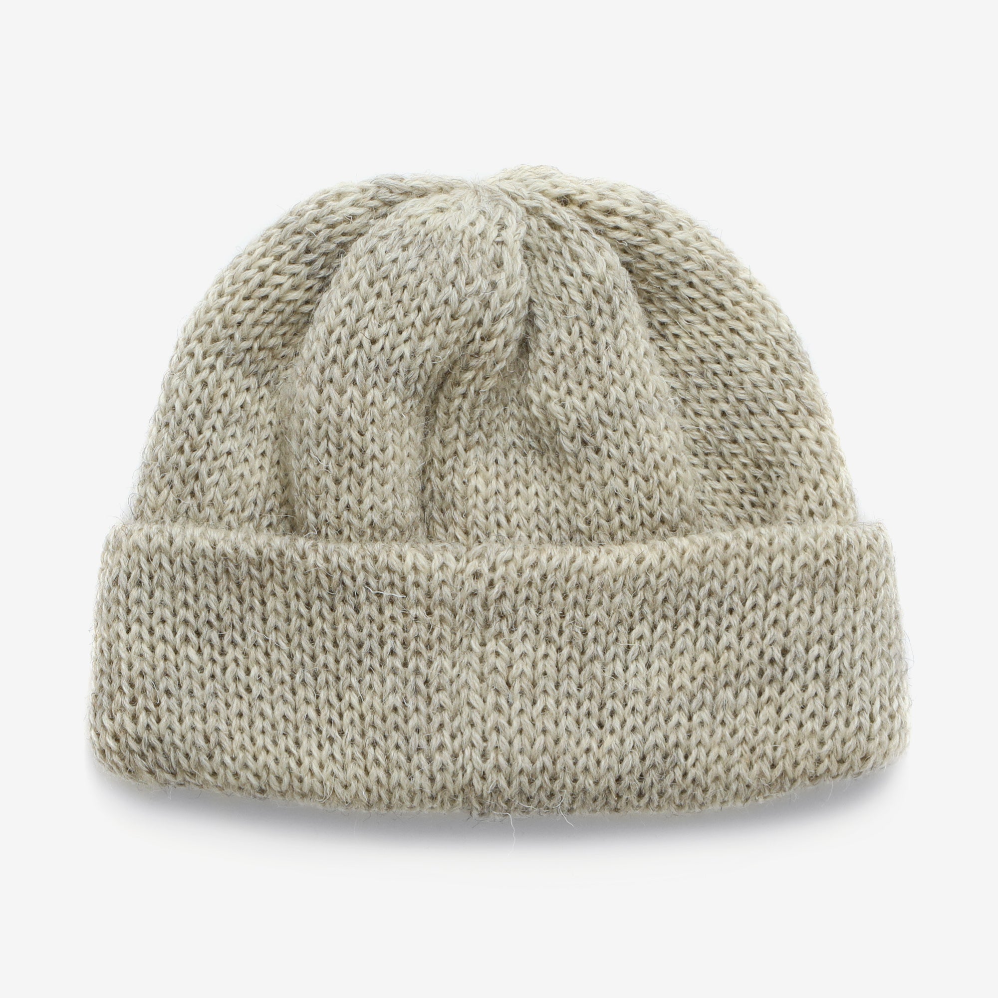 Wool Tubular Short Watchcap - Grey