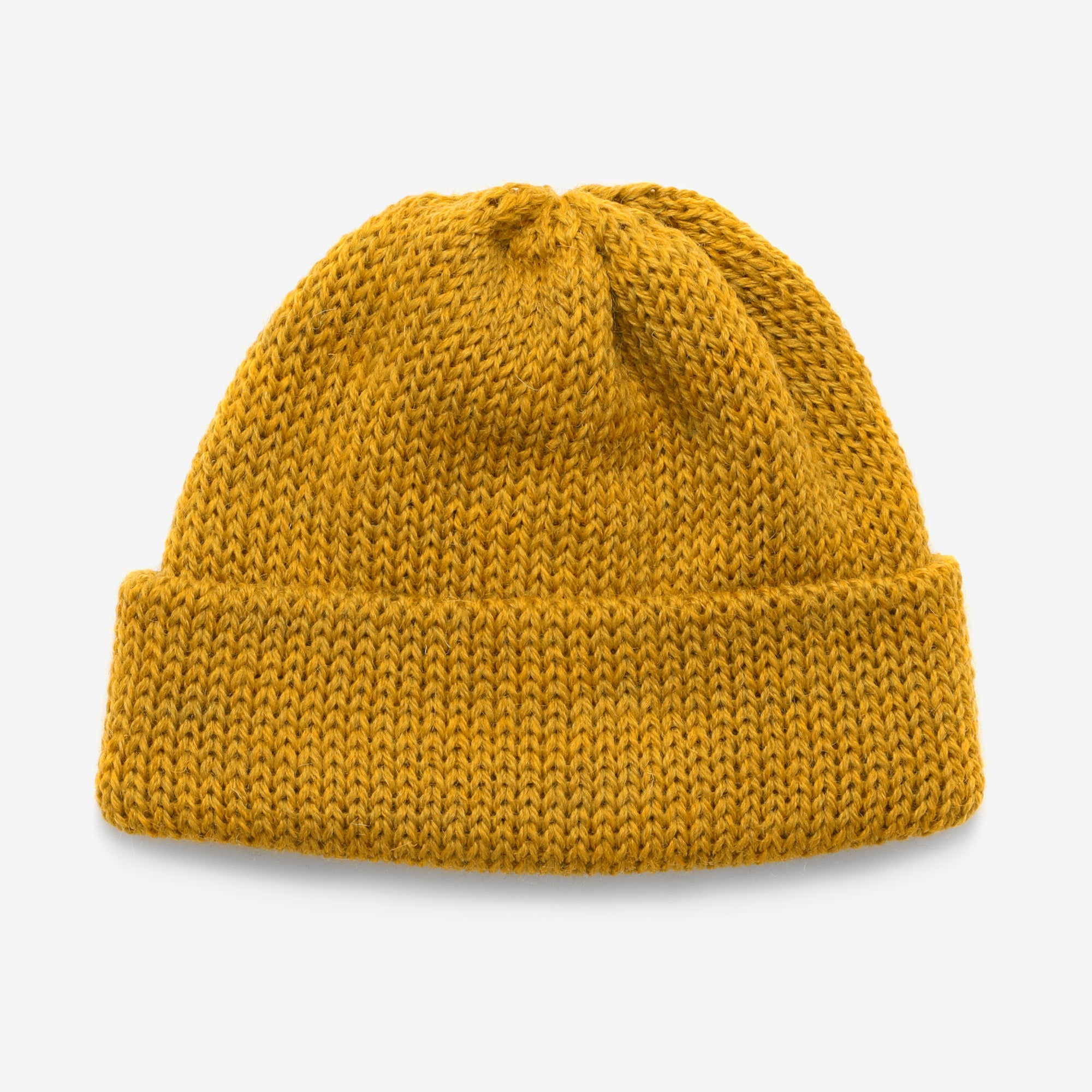 Wool Tubular Short Watchcap - Yellow