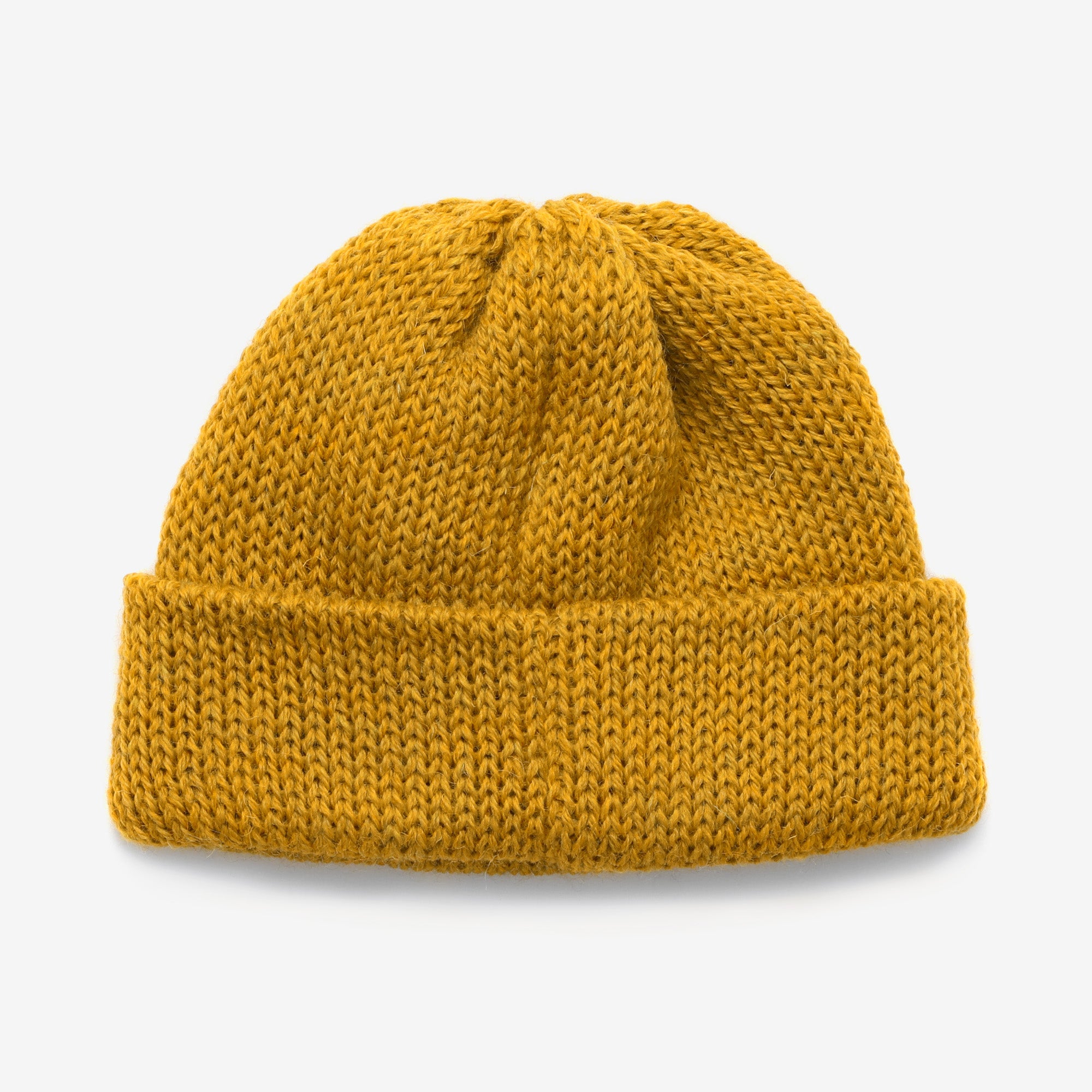 Wool Tubular Short Watchcap - Yellow