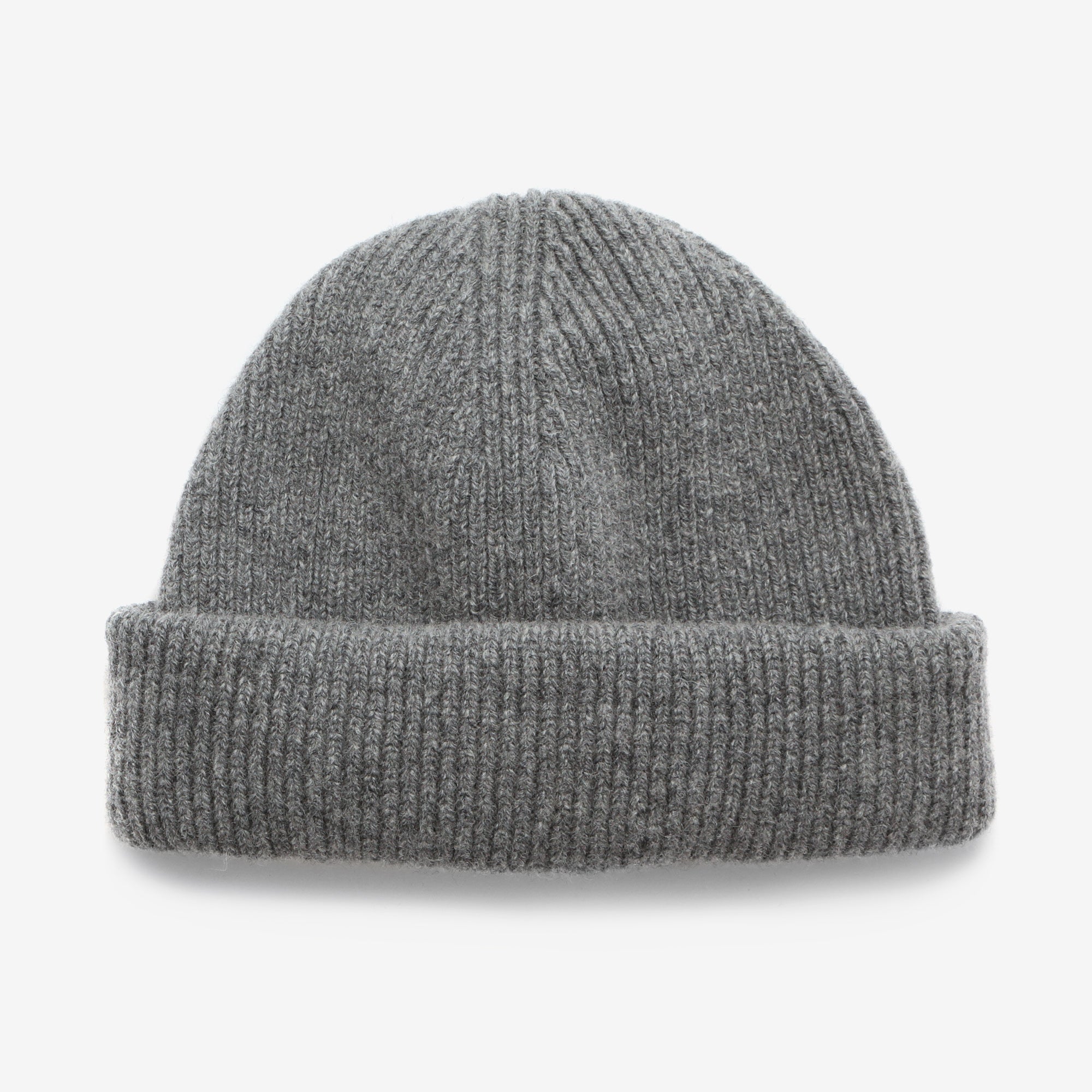 Lambswool Beanie - Charcoal