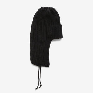 Merino Flight Cap - Black