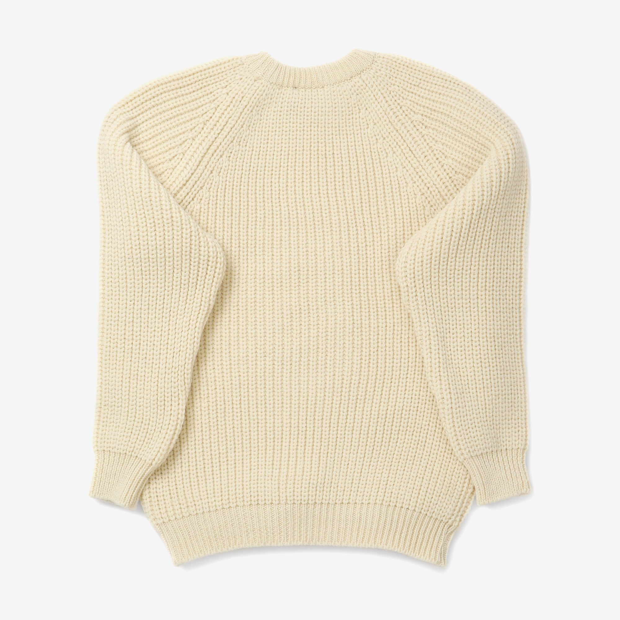 Wool Fisherman Sweater (Revised) - Ecru