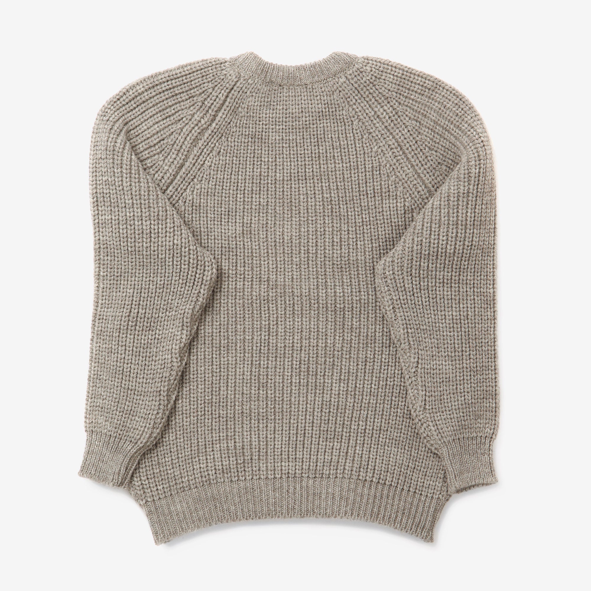 Wool Fisherman Sweater (Revised) - Grey