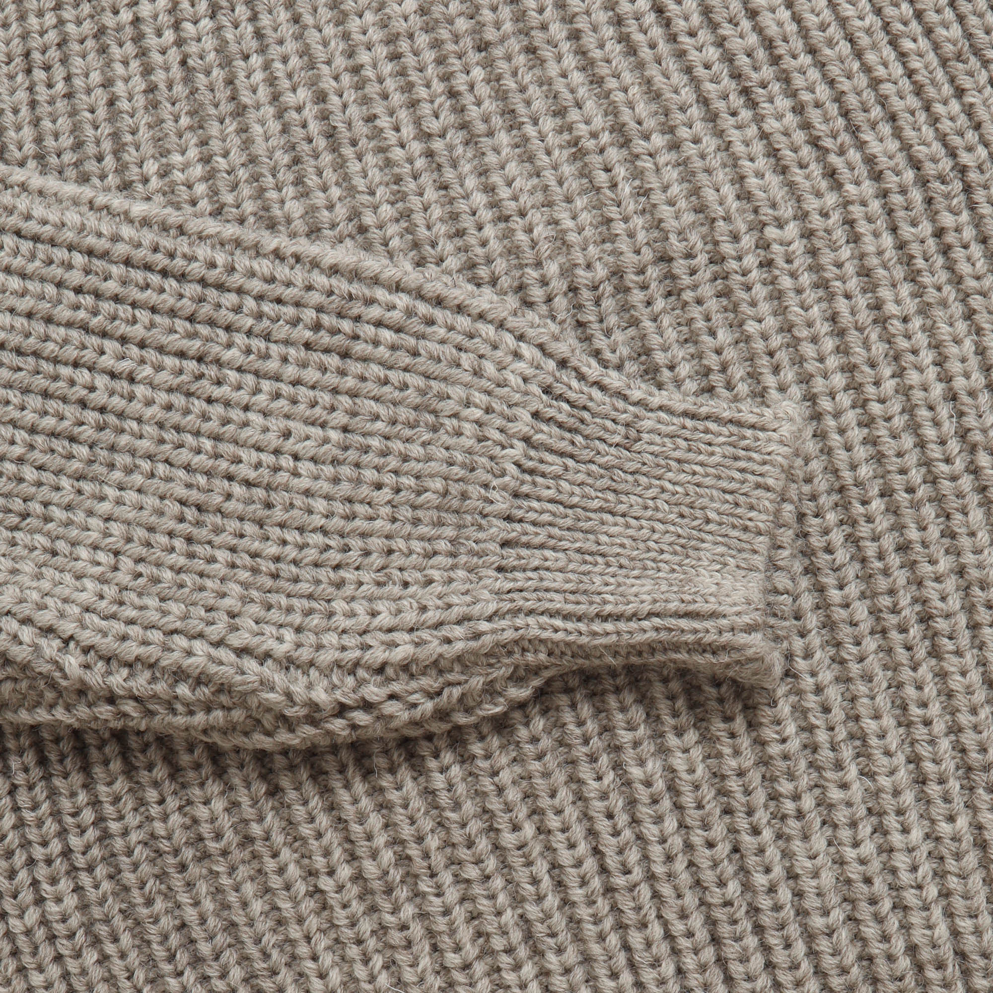 Wool Fisherman Sweater (Revised) - Grey