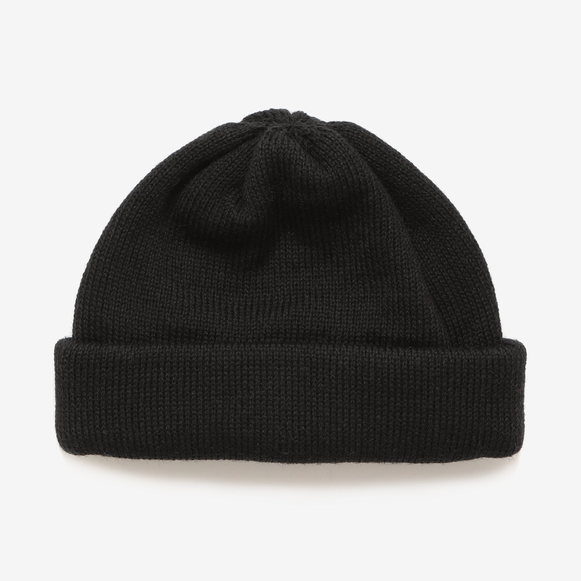 Wool 7G Tubular Hat - Black