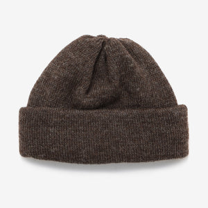 Wool 7G Tubular Hat - Brown