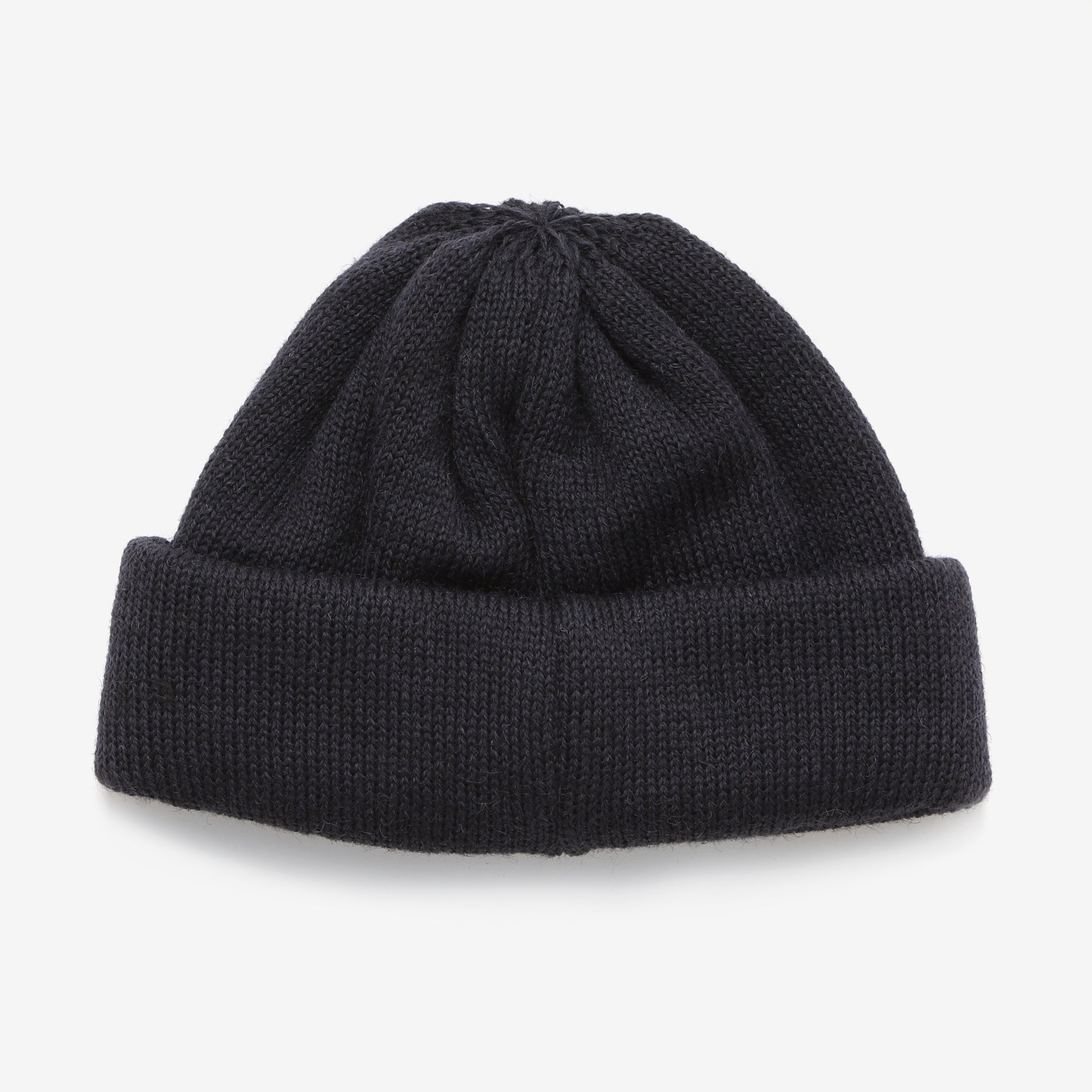 Wool 7G Tubular Hat - Navy