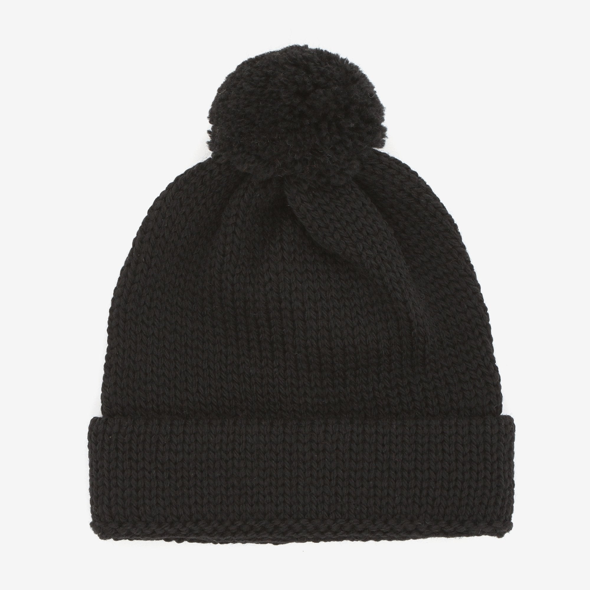 Merino Pom Hat - Black