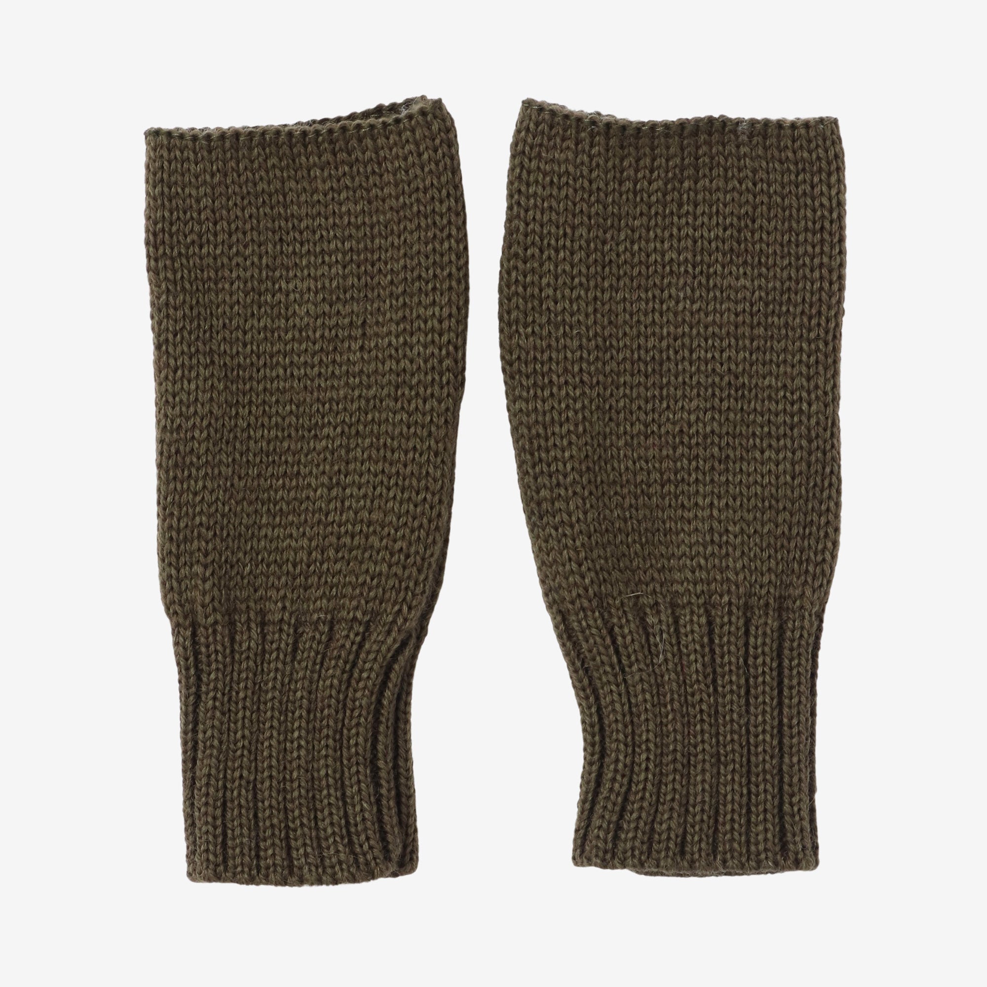 Wool Mittens - D.Green