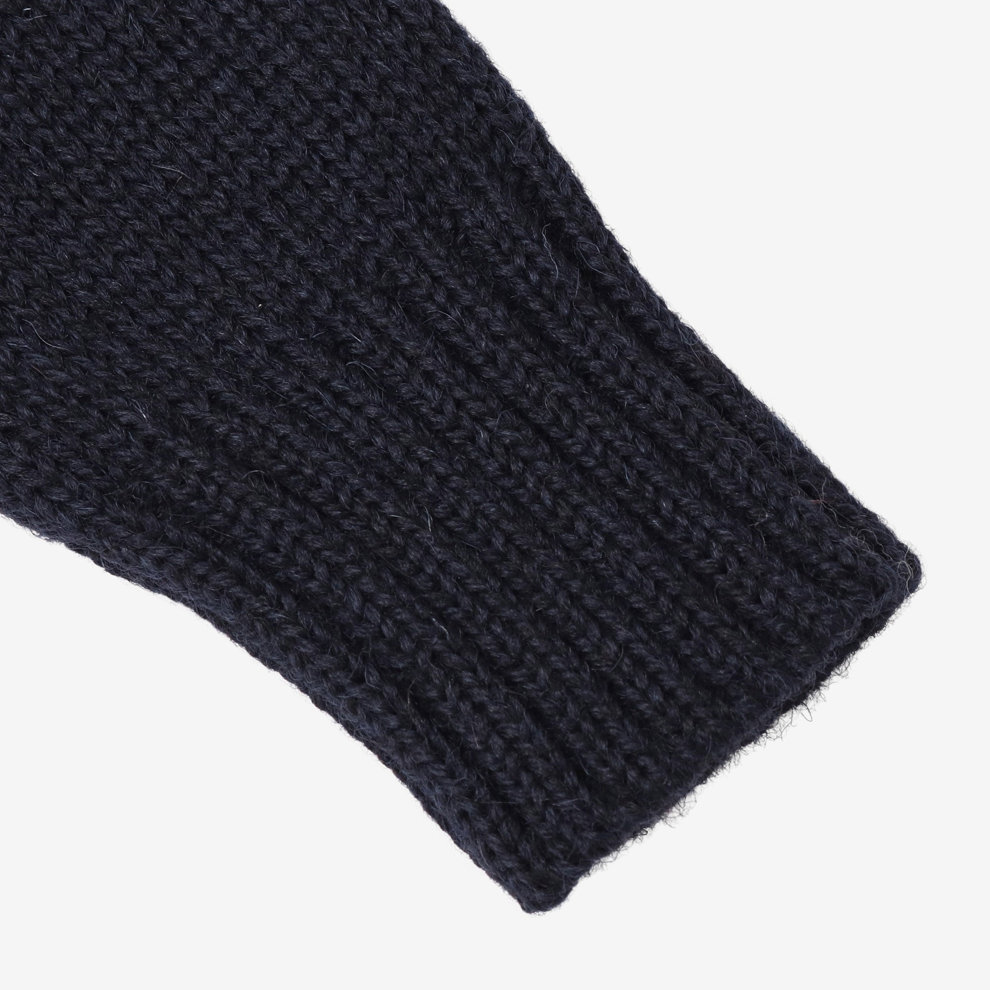 Wool Mittens - Navy