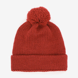 Merino Pom Hat - Red